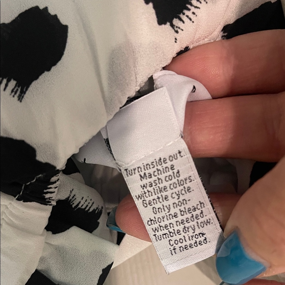 Lane Bryant Black and White Ruffle Dress - Picture 11 of 12
